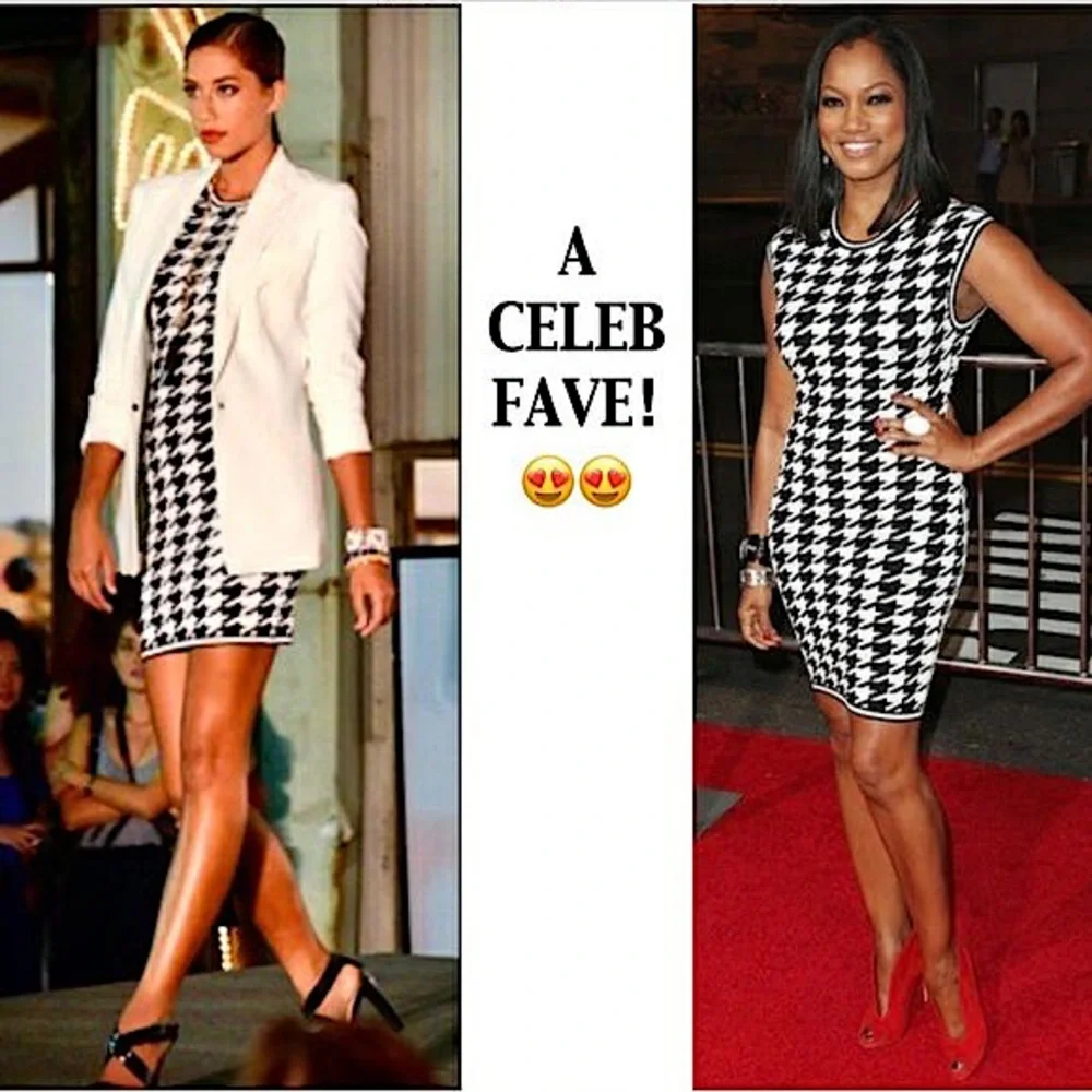 Houndstooth Mini Dress - Picture 2 of 3